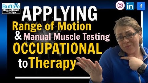 Range of Motion and Manual Muscle Testing Applied in Occupational Therapy