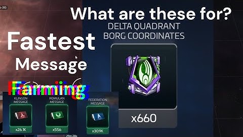 What to do with Delta Quadrant Borg Coordinates, Turn Into Messages STFC Star Trek Fleet Command