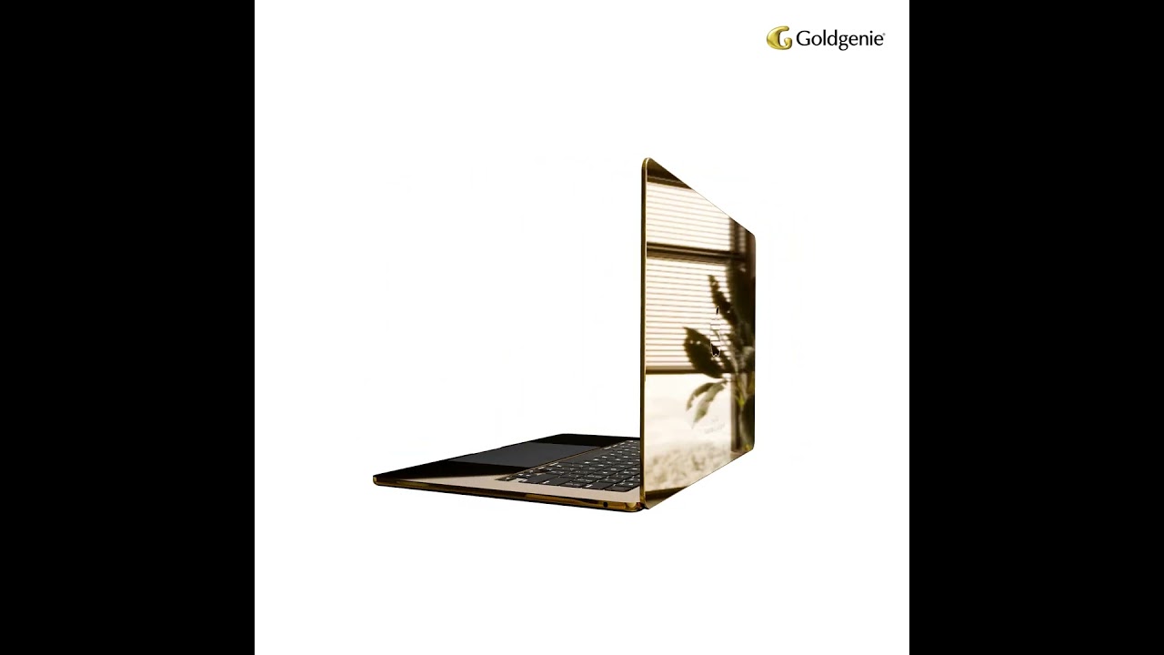 24K Gold MacBook Air M4 by Goldgenie | Luxury Custom Apple Laptop