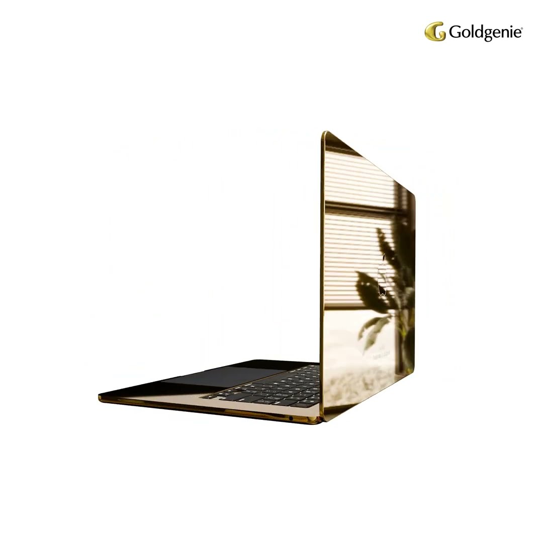 24K Gold MacBook Air M4 by Goldgenie | Luxury Custom Apple Laptop