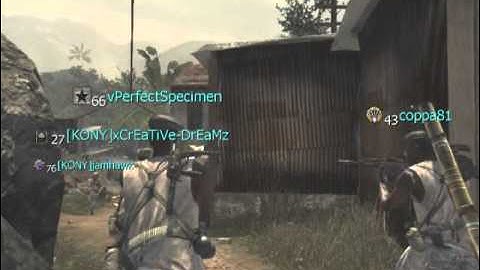 MW3- Village cross map throwing knife!!!