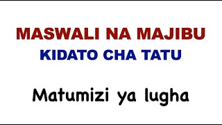 kidato cha tatu matumizi ya lugha | kujibu maswali kiswahili 102/2 karatasi ya pili lugha | screenshot 4
