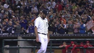 LAA@DET: Verlander finished 8th with no-no in tact