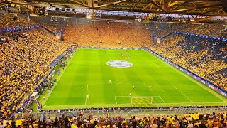 Champions league semi-final in the biggest stadium in Germany. Borussia Dortmund vs Paris SG