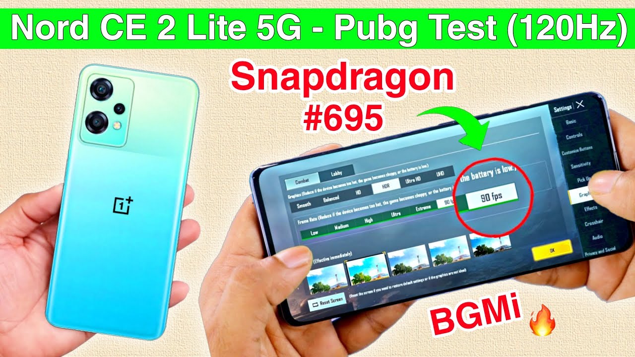OnePlus Nord CE 2 Lite 5G Pubg Test. Graphics Test.🔥