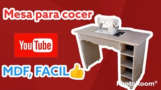 Como hacer mesa, para maquina de coser fácil.