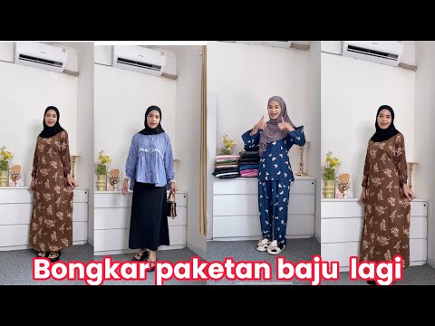 Unboxing setumpuk baju