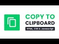 Javascript Copy To Clipboard With Source code