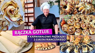 Rączka gotuje: karnawałowe przekąski z ciasta francuskiego