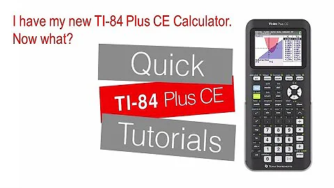 I have my new TI-84 Plus CE Calculator | TI-84 Plus CE | Getting Started Series - Introduction