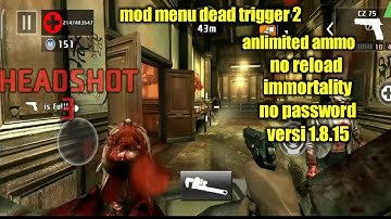 mod menu dead trigger 2 versi 1.8.15 no password