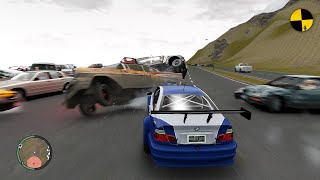 GTA 4 Crazy BMW M3 GTR Crashes Ep.4