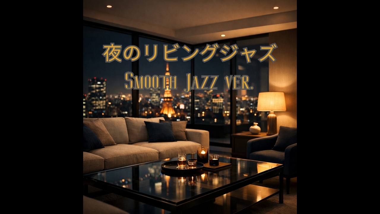 夜のリビングに溶ける透明感スムースジャズ｜作業用・読書用・上質なくつろぎ時間BGM | Smooth Jazz Lounge｜Relaxing Lounge BGM