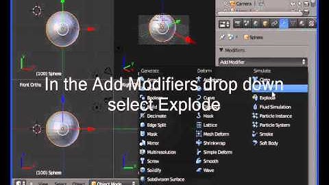 Blender Basic Animation - Making a Sphere Explode (New Version)