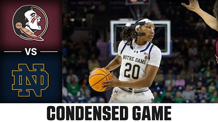 Florida State vs. Notre Dame Condensed Game | 2024-25 ACC Women's Basketball