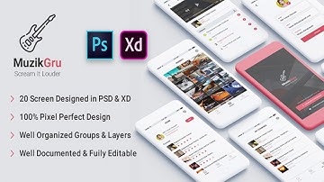 MuzikGru - Music Products & Courses App PSD | Themeforest Website Templates and Themes