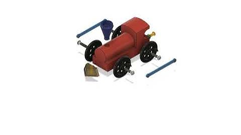 Fusion 360 Train Assembly Animation