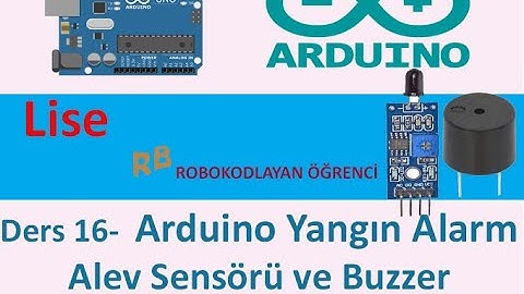Ders16- Arduino ve Alev Sensörü Bağlantısı