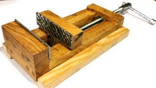 【Simple & Smart】 Make a Wooden Vise   Drill Press Vise