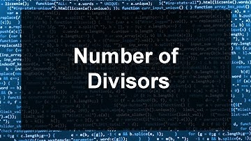 Competitive Programming : Number Theory 1.3 : Number of Divisors (Bangla)