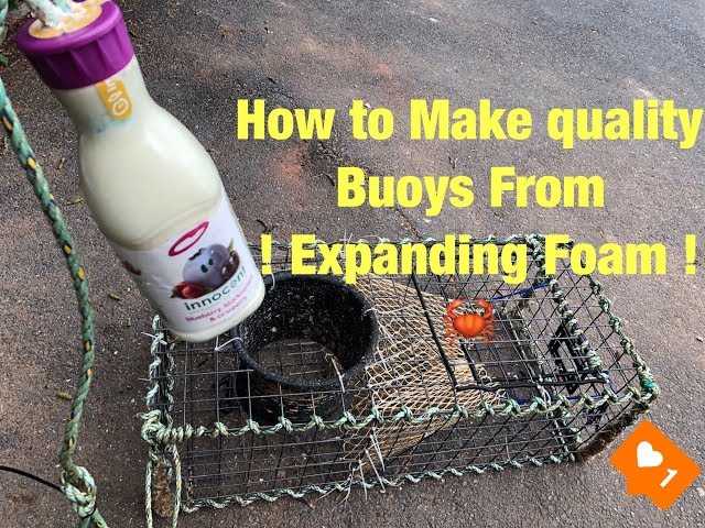 DIY Expanding Foam Buoys - Making marker buoys for crab / lobster pots with  2 part polyurethane foam 