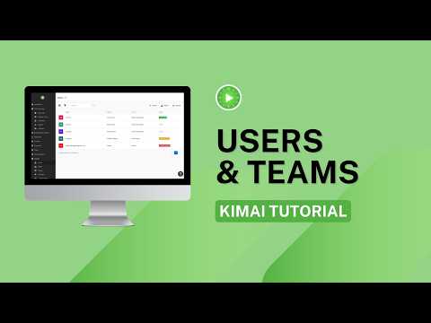 Add Users, Teams & Roles | KIMAI TIME-TRACKER | Core Features