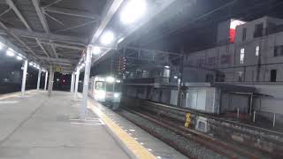 東海道本線３１３系＋２１１系普通列車興津行き藤枝駅到着シーン2021.03.23.