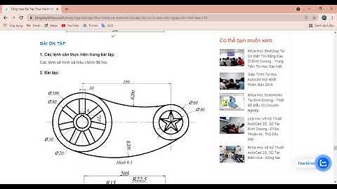 ✅ THỰC HÀNH VẼ AUTOCAD 2D CƠ BẢN NÂNG CAO bài thực hành số 9p1