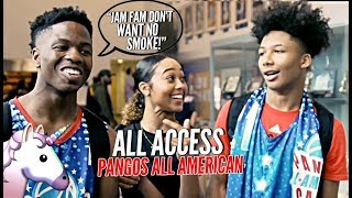 JAM FAM vs UNICORN FAM! Mikey Williams \& Zion Harmon FACE OFF! Pangos All American All Access