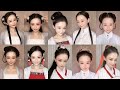 Top 12 Easy 💋 Chinese old traditional hairstyles tutorial look so amazing 🤩