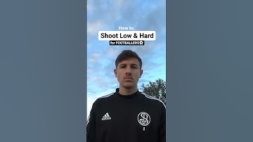How to Shoot Low & Hard for footballers ⚽ #soccer #football #shoots #goal