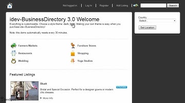 idev-BusinessDirectory 3.0, Business Directory Software