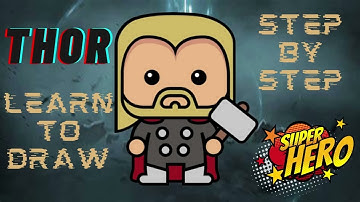 How to Draw Thor Step by Step - Avenger Infinity War - Thor Drawing Tutorial