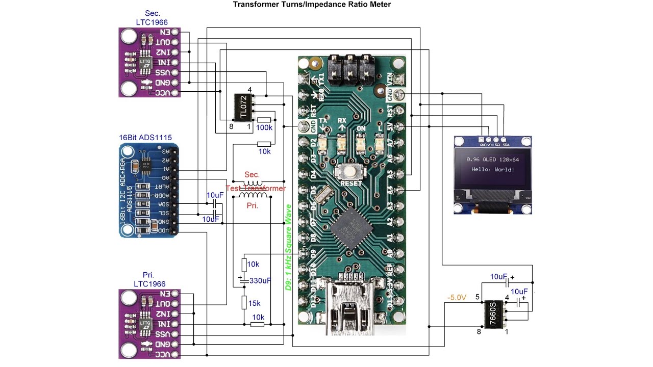 New Design | Transformer Turns/Impedance Ratio Meter w/ Arduino - YouTube