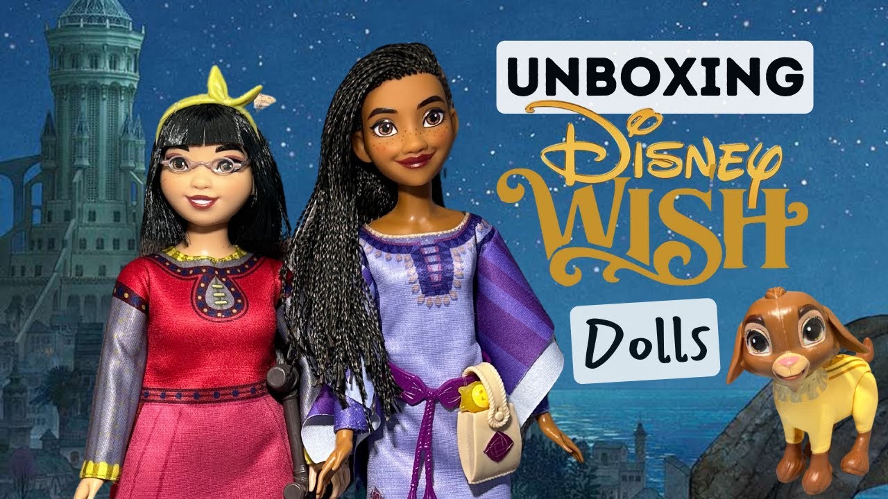 Disney: Wish Deluxe Doll Set: Queen Amaya, Asha, Dahlia, and King Magnifico  Dolls Unboxing & Review 