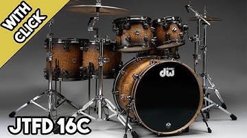 Funk 116 bpm | Drumless Backing Track For Drummers  with Click | #BTFD 16C