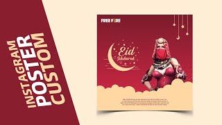 Eid Mubarak | Gaming  post design pixellab|Naeem design|2021| screenshot 2