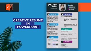 How to create a CV/RESUME In PowerPoint  (Silent Version)