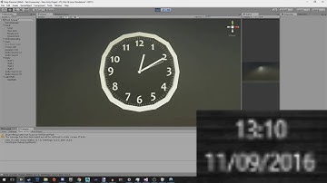 Real Time Analog Clock in Unity3D