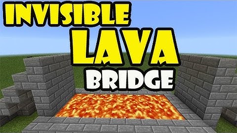 INVISIBLE LAVA BRIDGE TUTORIAL | Minecraft PE Trick | #pinoyyoutubersrule
