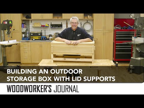 Building an Outdoor Seat and Storage Box with Lid Stay