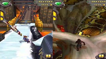 Temple Run 2 Reverse Gameplay -  VOLCANO ISLAND VS JUNGLE FALL