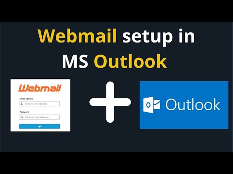 How to connect Cpanel email accounts to MS Outlook | How to connect Cpanel webmail to Outlook