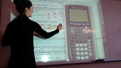 Unit 7 - Trigonometry- Lesson 2 - Solving Second Degree Trigonometry Equations