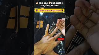 rubber band magic tutorial 🎩 || 😇😍tutorial🎩😍 ||#viral #magic #200k #shortvideo #dhamakaashort12