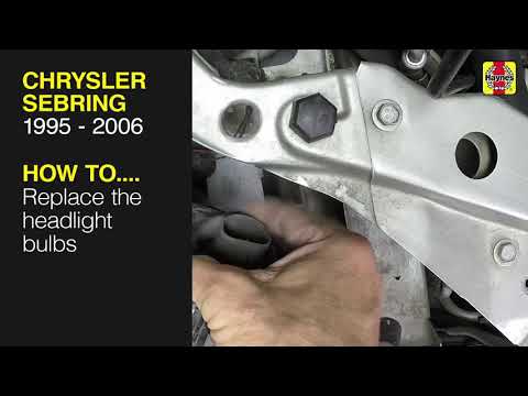 How to Replace the headlight bulbs on the Chrysler Sebring 1995 - 2006
