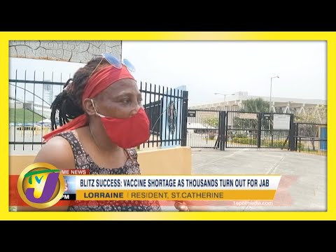 Vaccine Shortage as Thousands Turn Out Across Jamaica | TVJ News