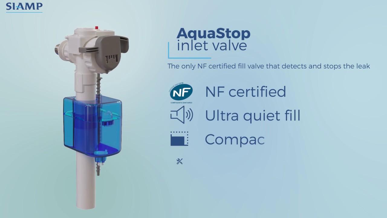 SIAMP Aquastop The antileak & hyper silent fill valve