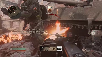 Call of Duty WW2 Team Deathmatch 1 vs 17 bots Kill Chain!!!