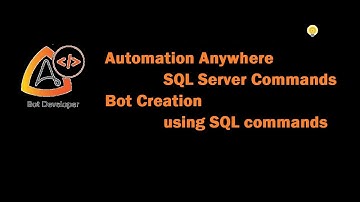 Automation Anywhere    SQL server commands